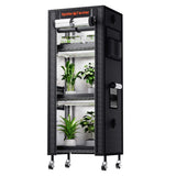 Spider Farmer 4 Tier Plant Stand + 6 x 9W LED Light Bars + 1' x 1' 4"