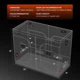 Spider Farmer 5' x 10' x 6' 8" (150 x 300 x 200 cm) Indoor Grow Tent