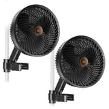 Spider Farmer 6" Clip Fan 10-Speed w/ Wide-Angle Oscillation - Pack