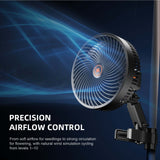 Spider Farmer 6" Clip Fan 10-Speed w/ Wide-Angle Oscillation - Pack