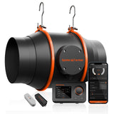 Spider Farmer 6" Inline Duct Fan w/ Temperature & Humidity Controller