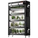 Spider Farmer 6 Tier Plant Stand + 10 x 22W LED Lights Bars + 1' 4"