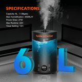 Spider Farmer Cool Mist Humidifier 6L