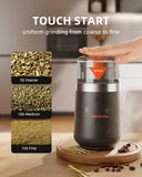 Spider Farmer Electric Herb & Spice Grinder with Removable Stainless Steel Bowl
