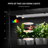 Spider Farmer GlowBar 1FT Full Spectrum LED Strips, 40W 4-Pack