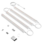 Spider Farmer GlowBar Pro 1FT Dimmable Full Spectrum LED Strips, 40W 4-Pack