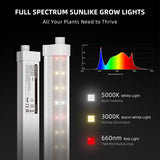 Spider Farmer GlowBar Pro 1FT Dimmable Full Spectrum LED Strips, 40W 4-Pack