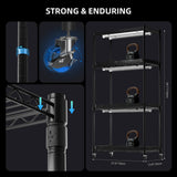 Spider Farmer 4 Tier Plant Stand + 6 x 18W LED Light Bars + 1' 2" x 2' 4" Grow Tent Kit