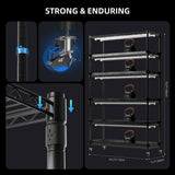 Spider Farmer 6 Tier Plant Stand + 10 x 22W LED Lights Bars + 1' 4" x 3' 8" Grow Tent Kit
