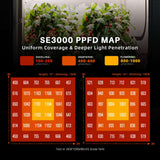 Spider Farmer SE3000 LED Grow Light + 3' x 3' Grow Tent + 4" Inline