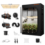 Spider Farmer SF2000 LED Grow Light + 2' x 4' Grow Tent + Inline Fan