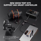 Spider Farmer SF2000 LED Grow Light + 2' x 4' Grow Tent + Inline Fan