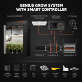Spider Farmer SF2000 LED Grow Light + 2' x 4' Grow Tent + Inline Fan