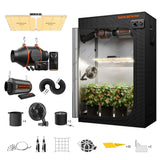 Spider Farmer SF2000 LED Grow Light + 2' x 4' Grow Tent + Inline Fan