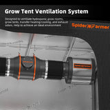 Spider Farmer Ventilation Kit 6" Inline Duct Fan & Carbon Filter Combo