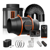 Spider Farmer Ventilation Kit 6" Inline Duct Fan & Carbon Filter Combo