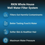 RKIN - Sulfur, Iron, Manganese Well Water Filter System
