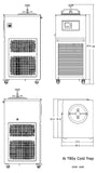 Ai -80°C 5L Capacity 316L SST Cold Trap W/ KF25 Ports ETL