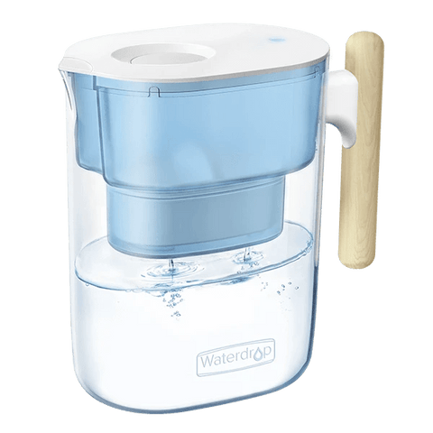 Waterdrop Chubby Pitcher Water Filter with Wooden Handle PT-04