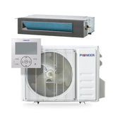 Pioneer® Quantum Ultra™ 11,000 BTU 19 SEER2 230V Ceiling Concealed Ducted Mini-Split Air Conditioner Inverter Heat Pump Full Set