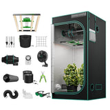 Mars Hydro FC-E3000 LED Grow Light + 3' x 3' Grow Tent + Inline Fan Combo with Speed Controller
