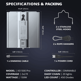 ViparSpectra XS1500 Pro 150W Infrared Full Spectrum LED Grow Light
