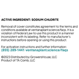 Ventana Plant Science - Chlorine Dioxide 25g Fast Release Deodorizing Gas (ClO2)
