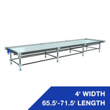 Wachsen Professional 4' Rolling Bench 65.5'-71.5' Length