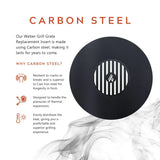 Arteflame Two-Piece Flat-Top Insert — Fits Weber Kettle Charcoal Grills (Griddle Ring + Center Grill Grate)