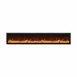 Amantii 88 Inch Panorama Slim BI-88-SLIM-OD Linear Indoor or Outdoor Electric Fireplace