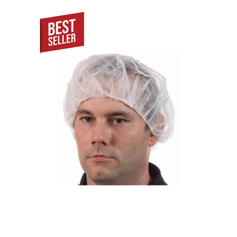Enviroguard Polypropylene 24" White Bouffant Cap - Case of 1000