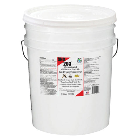 SNS 203 Soil Drench/Foliar Spray - Conc - 5 gals