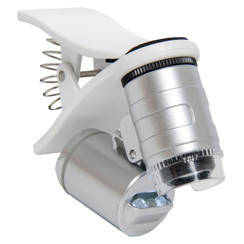 Active Eye Universal Phone Microscope w/clamp, 60X - AEM60C
