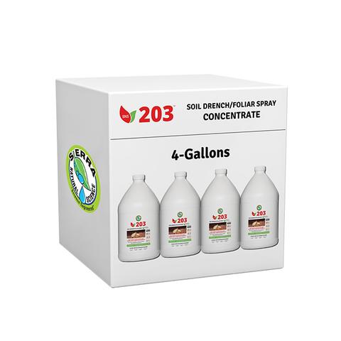 Sierra Natural Science SNS 203 - Pest Soil Drench/Foliar Spray - 1 GAL / 4 L - Case of 4