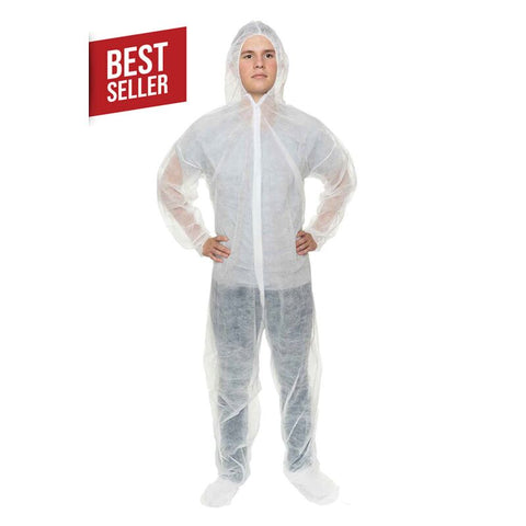 Enviroguard Polypropylene Coverall with Hood and Boot - Size 5XL - Case of 25