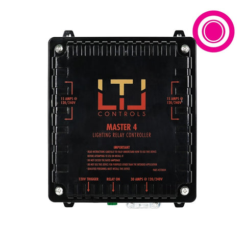 LTL MASTER 4 Four lighting relay controls, without timer (120v Plug Only)