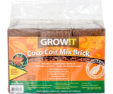 Copy of GROW!T Coco Coir Mix Brick - Pack of 3 - Case of 6 (Total 18 Units)