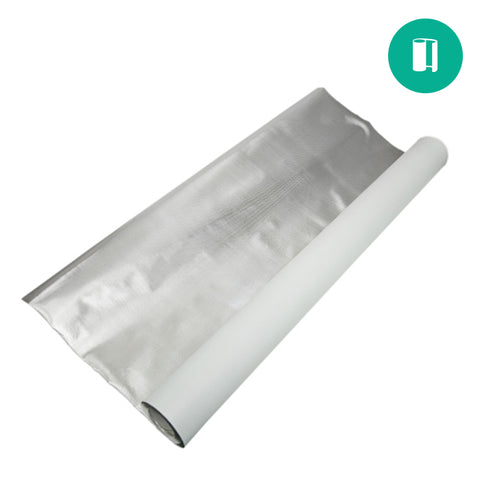 Diamond Foil on White 110mic - 4'x25'