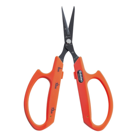 Saboten Straight Blade Trimming Shears Scissors - Orange