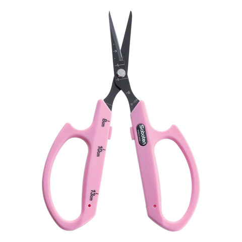 Saboten Angle Straight Blade Trimming Shears Scissors - Pink