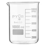 Glass Beaker Low Form with Spout and Graduations – 10000ml