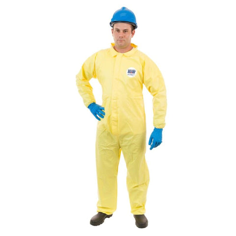Enviroguard ChemSplash® 1 Chemical Splash Coverall, Elastic Wrist, Open Ankle, Serged Seams - L - Case of 12