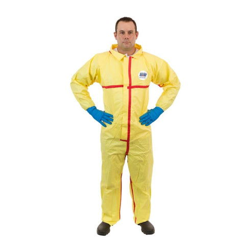 Enviroguard ChemSplash® 1, Chemical Splash Coverall, Elastic Wrist, Open Ankle, Taped Seams - XL - Case of 6