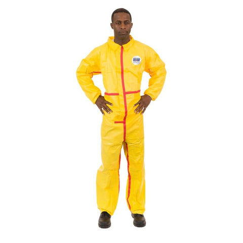 Enviroguard Chemical Splash Coverall, Elastic Wrist & Ankle, Taped Seams - L - Case of 6
