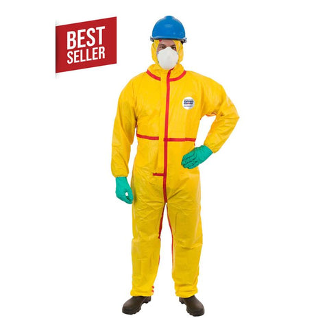 Enviroguard Chemical Splash Coverall with Hood, Elastic Wrist & Ankle, Taped Seams - 5XL - Case of 6