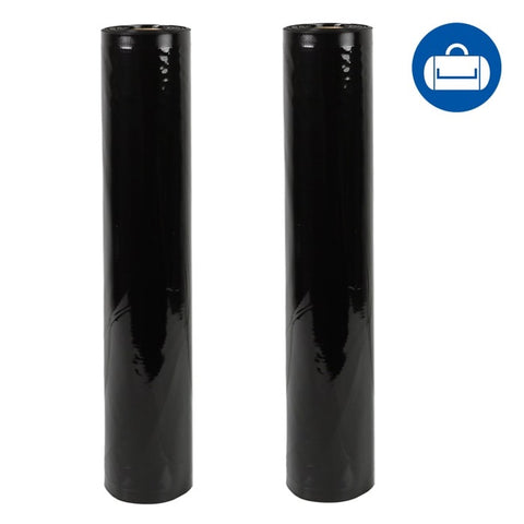 NatureVAC 15''x19.5' Vacuum Seal Bags All Black (2 Rolls)
