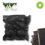 NatureVAC 15''x20'' Precut Vacuum Seal Bags All Black (50-pack)
