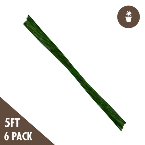 5' Green Bamboo Stakes Heavy Duty (6-pack)