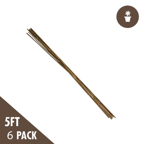 5' Natural Bamboo Stakes Heavy Duty (6-pack)