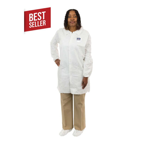 Enviroguard Microporous Lab Coat, No Pockets - 3XL - Case of 30
